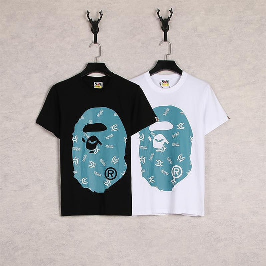 Bathing Ape T-Shirt Cartoon Anime Loose Teen Summer Casual T-shirt
