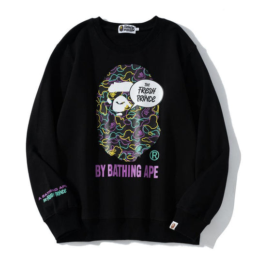 Bathing Ape Sweatshirts Spring Fashion Brand round Neck Pullover Undershirt Sweater